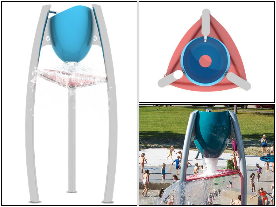 蛋形暴洪倒水桶|戲水小品